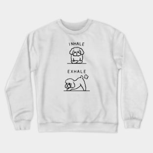 Inhale Exhale Toy Poodle Crewneck Sweatshirt